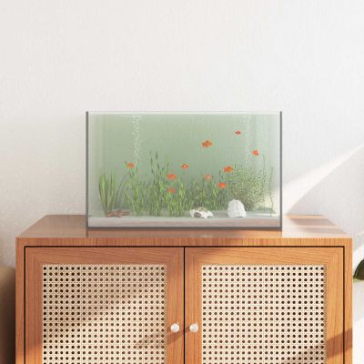 vidaXL Akvárium s úložiskom Priehľadná 50 x 30 x 30 cm Sklo