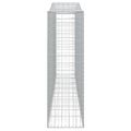 vidaXL Oblúkový gabionový kôš 400x50x160/180 cm pozinkované železo