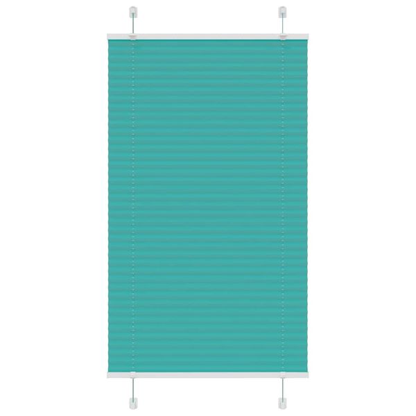 vidaXL Plisovaná roleta petrolejovo zelená 70x100 cm šírka látky 69,4 cm polyester