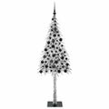 vidaXL Vianočný stromček s 300 LED-i Biela 180 cm PE a oceľ