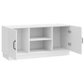 vidaXL TV skrinka 102 x 34,5 x 47 cm Biela s vysokým leskom