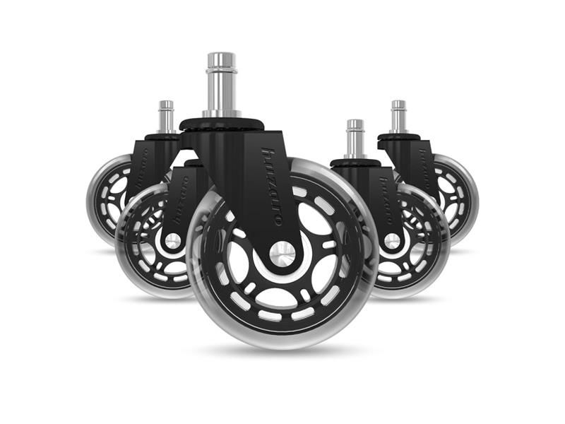 Kolieska na stoličky HUZARO Casters 2.0 Black