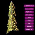 vidaXL Vianočný stromček 100 LED Teplá biela 120 cm PET