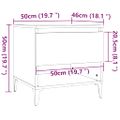 vidaXL Bočné stolíky 2 ks dub sonoma 50x46x50 spracované drevo