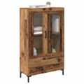 vidaXL Highboard Staré drevo 69,5 x 31 x 115 cm Kompozitné drevo