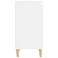 vidaXL Komoda biela 60x35x70 cm spracované drevo