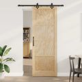vidaXL Posuvné dvere ORKDAL 83 x 232 cm Borovicový masív Prírodná