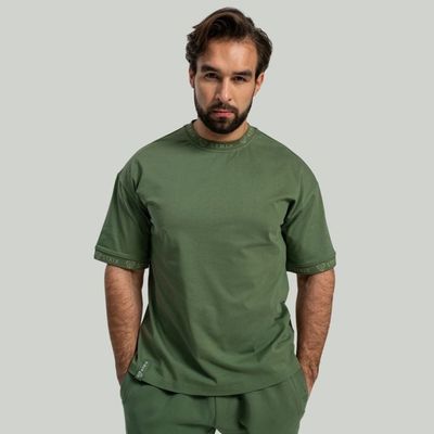 Tričko Oversized Heavy Cedar Green - STRIX, veľkosť M, veľkosť oblečenia M