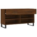 vidaXL Lavička na topánky, hnedý dub 102x35x55 cm, kompozitné drevo