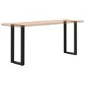 vidaXL Nohy ku konzolovému stolu v tvare U, 2 ks, čierne, 28 x (72-73) cm, oceľové