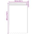 vidaXL Čipková záclona Biela 280 x 150 cm Polyester