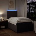 vidaXL Boxspring posteľ s matracom tmavohnedá 120x190 cm látka