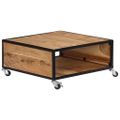 vidaXL Konferenčný stolík 70x70x32 cm, akáciový masív