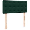 vidaXL Osmanský rám postele s matracom tmavozelená 90x190 cm zamat