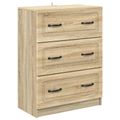vidaXL Zásuvkový kabinet Dub sonoma 66 x 34,5 x 87 cm Kompozitné drevo