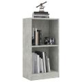 VidaXL Knižnica Concrete Grey 40x24x75 cm Engineered Wood