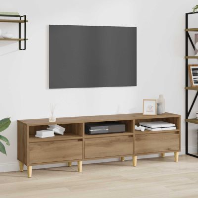 vidaXL TV skrinka Remeselný dub 150 x 30 x 45 cm Kompozitné drevo