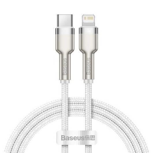 Kábel BASEUS Cafule USB-C/Lightning 2m White 20W