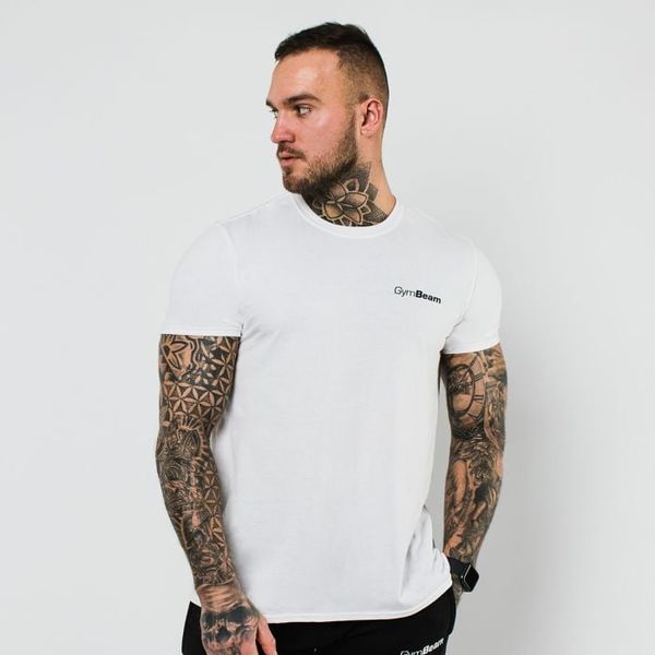 Tričko Basic White - GymBeam, veľkosť S