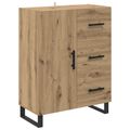 vidaXL Highboard 2 ks Remeselný dub 69,5 x 34 x 180 cm