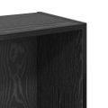 vidaXL Regál na knihy 80 x 24 x 109 cm Kompozitné drevo Čierny dub