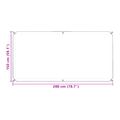 vidaXL Plachta 140 gsm Priehľadná 2 x 1,5 m PE