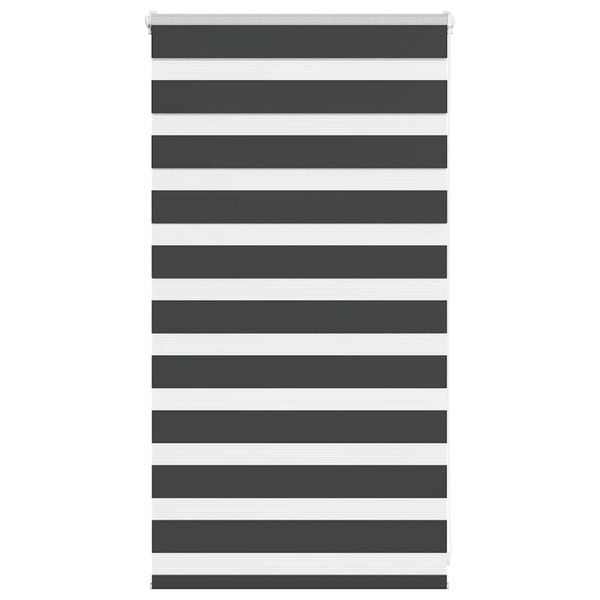 vidaXL Zebra roleta čierna 90x100 cm šírka látky 85,9 cm polyester