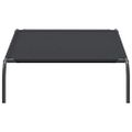 vidaXL Vyvýšená posteľ pre psa čierna 110x65x20 cm Oxford Fabric Steel