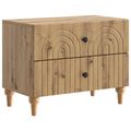 vidaXL Nočný stolík Dub artisan 62 x 34,5 x 48 cm Kompozitné drevo