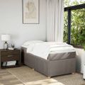 vidaXL Boxspring posteľ s matracom sivohnedý 100x200 cm látka