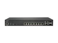 Přepínač - řízený - 10 x 10/100/1000 (PoE+) + 2 x gigabitů SFP - desktop - PoE+ (130 W) - s 3 roky podpora 24x7