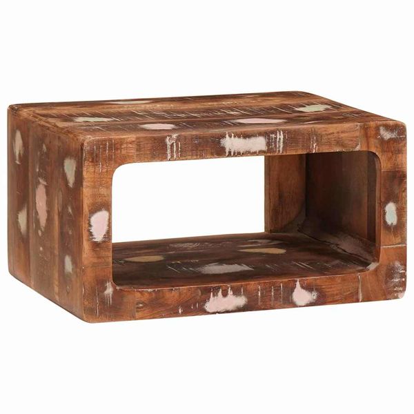 vidaXL Nočný stolík Hnedá 45 x 30 x 24 cm Masívne obnovené drevo