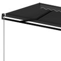 vidaXL Ručne zaťahovacia markíza 450x350 cm antracitová