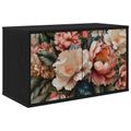 vidaXL Nástenný TV kabinet BORNE 69 x 33 x 40 cm Čierny dub
