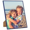 vidaXL Fotorámiky na stenu alebo stôl 5 ks modré 50x50 cm MDF