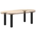 vidaXL Nohy konferenčného stolíka 4 ks čierne 42-44 cm oceľové
