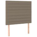 vidaXL Posteľný rám boxsping s matracom sivohnedý 90x200 cm látka