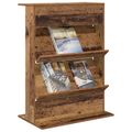 vidaXL Regál na časopisy Staré drevo 70 x 41 x 96 cm Kompozitné drevo