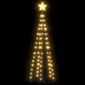 vidaXL Vianočný stromček, kužeľ, 70 LED, teplé biele svetlo 50x120 cm