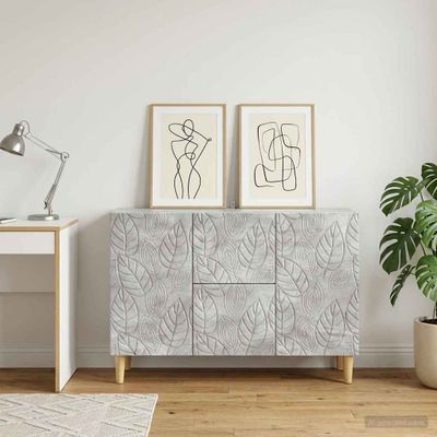 vidaXL Servírovacia skriňa Betónovo sivá 89 x 34,5 x 60 cm