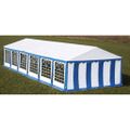 Krytie pre party stan horné a bočné panely 12x6 m modro-biely