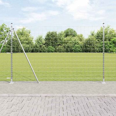 vidaXL Zvarené drôtené pletivo s betónovým základom 10 x 1,4 m (Š x V)