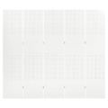 vidaXL 5-panelové paravány 2 ks biele 200x180 cm oceľ