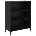 vidaXL Highboard Čierny dub 69,5 x 34 x 180 cm Kompozitné drevo
