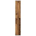 vidaXL Rozdeľovacia knižnica staré drevo 67x25x161,5 cm kompoz. drevo