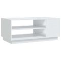 vidaXL Konferenčný stolík biely 102x55x43 cm drevotrieska