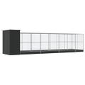 vidaXL Voliéra s nadstavcom strieborná 830x203x216 cm oceľ