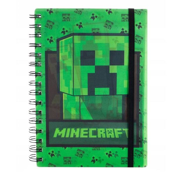 Zápisník Minecraft - Creeper 3D