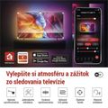 LED ambientné RGB GoSmart osvetlenie EMOS ZTV55 za TV 55“ (139 cm)