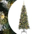 vidaXL Umelý vianočný stromček Zelená 180 cm PVC, plast a oceľ